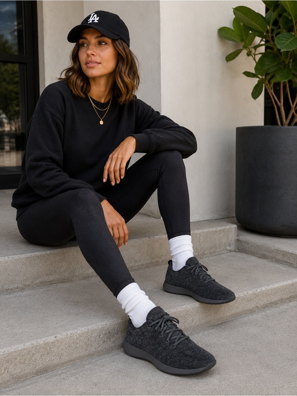 Allbirds Women’s WR Wool Runner Raven Dark Gray Merino Wool Shoes